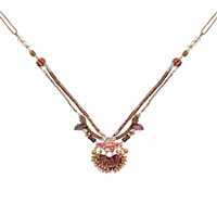 Necklace Ayala Bar Woman Plum Wine in Metal Alloy Cristallo H3633